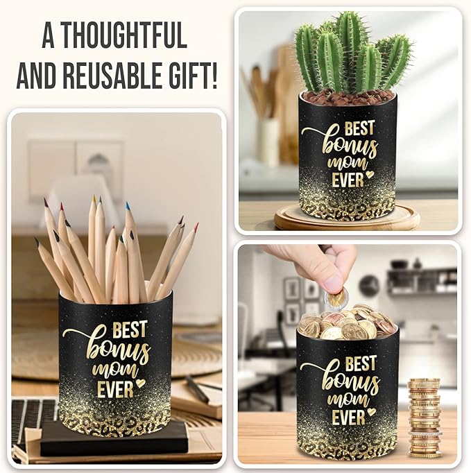 TEEZWONDER Mothers Day Gifts for Bonus Mom from Daughter Son - Leopard Favorite Child Long Lasting Vanilla Lavender Candle 10 oz - Mother's Day Mom Birthday Gifts for Women Mama Stepmom - Bloomnest