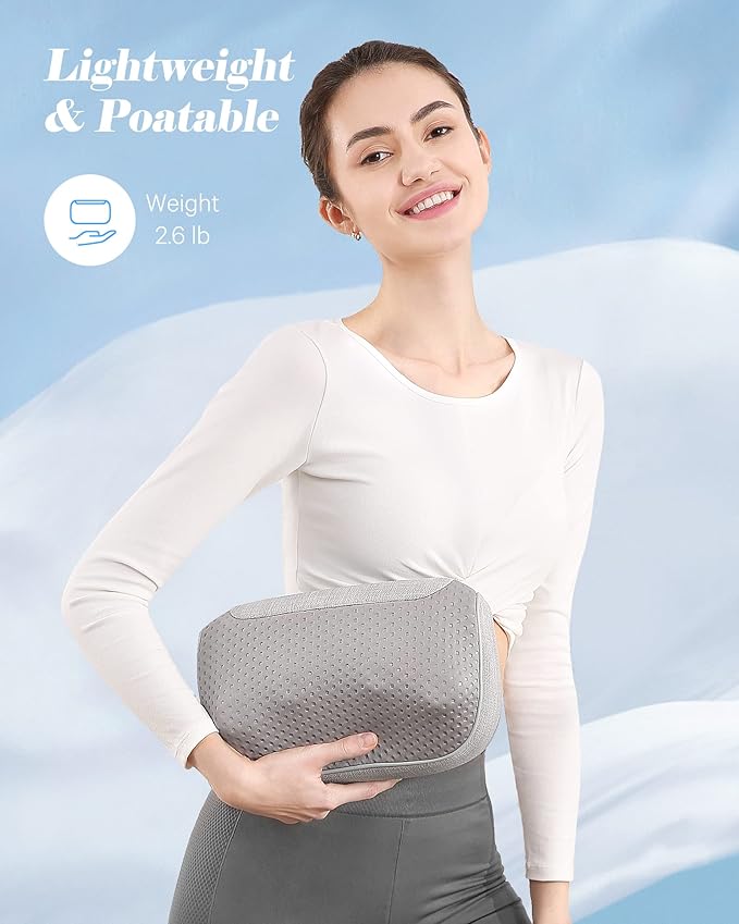 Careboda Neck and Back Massager, Shiatsu Shoulder Massage Pillow with Soothing Heat, 3D Kneading Deep Tissue Massages for Muscle Pain Relief, Perfect Gifts for Friends, Family, Lover - Bloomnest