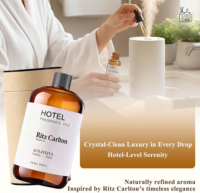 Hotel Scent Essential Oil Hotel Collection Waterless Diffuser Oil - Premium Fragrance Oil for Ultrasonic and Waterless Diffusers and Crafting (16.9 Fl Oz (Pack of 1) - Bloomnest