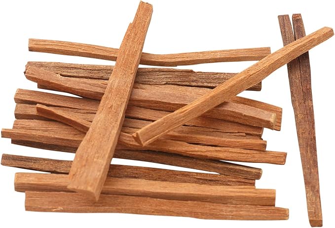 Sandalwood Stick Palo Santo 20 Holy Sticks,Wild Harvested High Resin Smudging Sticks,Perfect Smudge Stick for Mediation Yoga or Prayer (4 Inches).