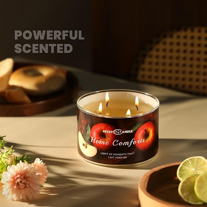 4-Wick Scented Candle - 18oz Soy Wax Blend Candle Over 50Hrs Long-Lasting Fragrance, Home Decor and Housewarming Gifts, Home Comforts - Bloomnest
