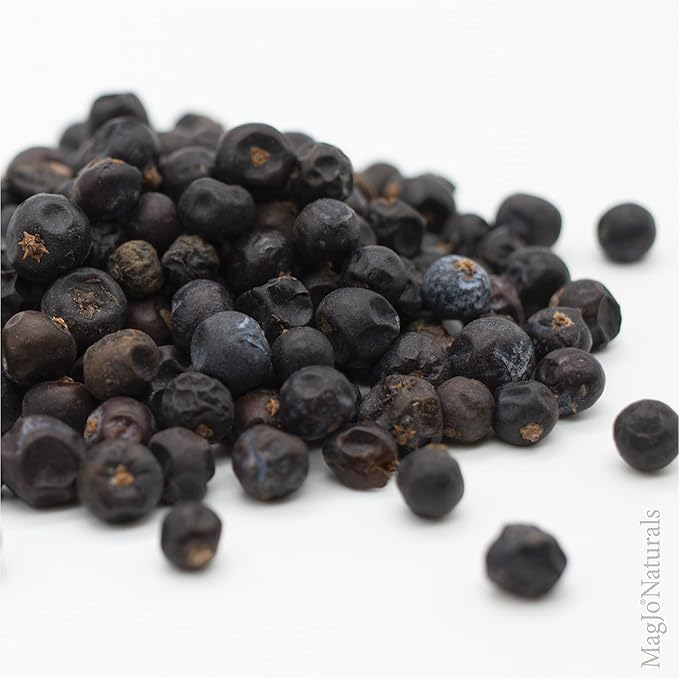 MagJo Naturals, Whole Dried Juniper Berries (1 Lb) Wild-Crafted, Bulk Whole Juniper Berry, herbal infusion, cooking meat, seasoning beef, pork, turkey brine, soups, syrups and tea, wildcrafted - Bloomnest