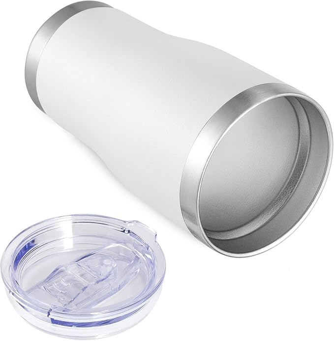VEGOND 20oz Tumbler Stainless Steel Tumbler Cup with Lid And Straw Vacuum Insulated Double Wall Travel Coffee Mug(White 6 Pack) - Bloomnest