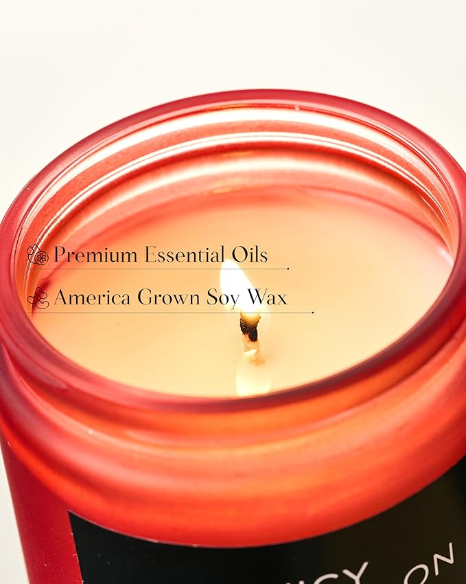 M&SENSE Juicy Watermelon Scented Candle, 7.05oz 50 Hours Clean Non Toxic Natural Soy Wax Long Lasting Candle for Women Men, 2 Wick Fruit Scent Home Fragrance Home Decor for Housewarming Gifts - Bloomnest
