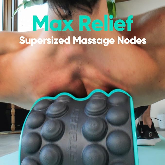 FitBeast Back Roller, Back Wheel Foam Roller - Targeted Muscle Roller for Deep Tissue Massage, Back Stretcher - Bloomnest
