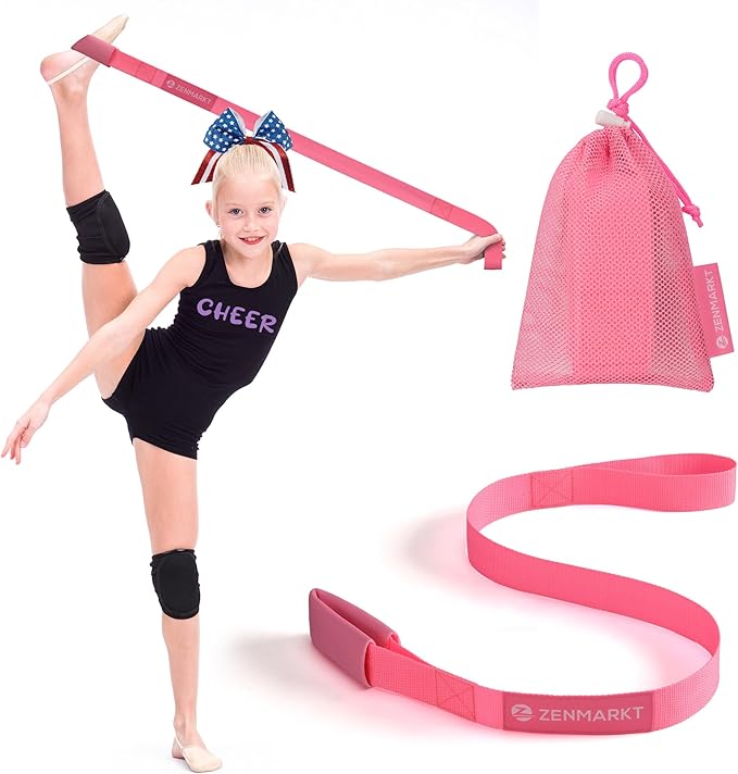 Stretching Strap for Cheer – Flexibility Stunt Strap for Cheerleaders – Durable Cheer Stretching Bands for Improved Flexibility, Range of Motion – Essential Cheer Accessories - Bloomnest