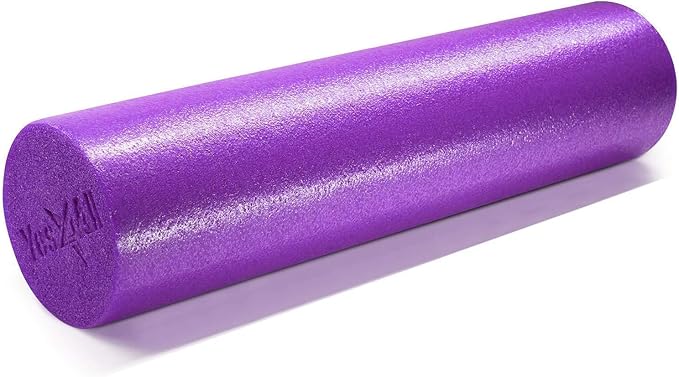 Yes4All Medium Firm Round PE Foam Roller 12, 18, 24, 36 Inches for Pilates, Yoga, Stretching, Balance & Core Exercises - Bloomnest