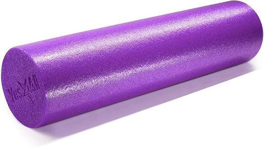 Yes4All Medium Firm Round PE Foam Roller 12, 18, 24, 36 Inches for Pilates, Yoga, Stretching, Balance & Core Exercises - Bloomnest