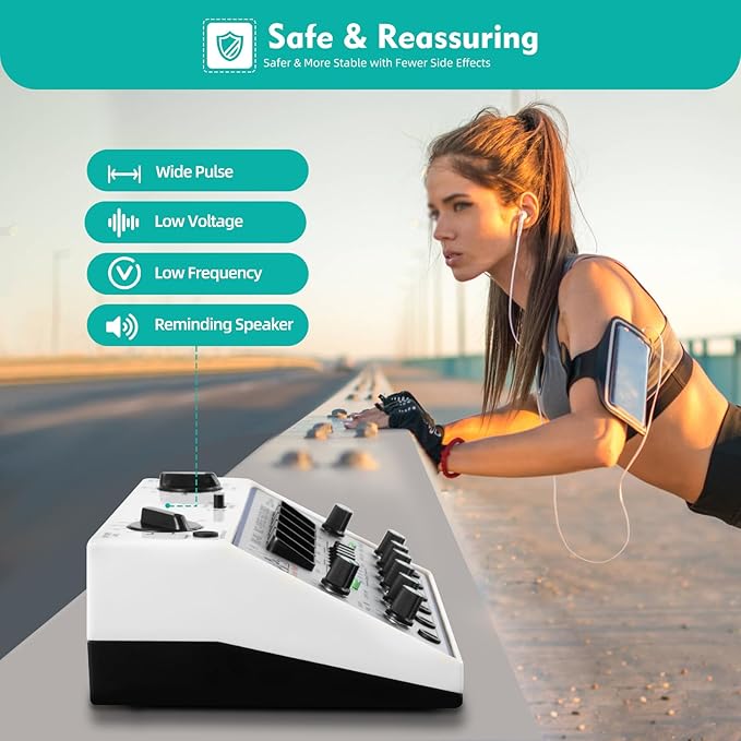 KWD808-I Electric Stimulator Machine, 110V Electric Impulse Acupuncture Treatment, 100-240V 6 Output Patch Massager, 500-1060hpa Electrotherapy Acupuncture Instrument Pulse Electrotherapy DEROANKE
