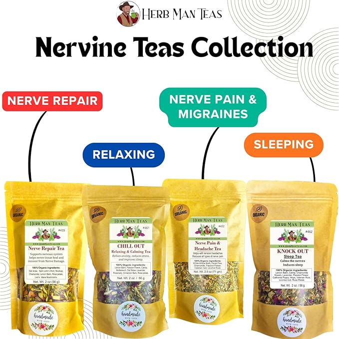 SLEEPING TEA - Knock-out blend with Valerian Root plus California Poppy and Hops for deep relaxation by master herbalist Khabir - Organic, non GMO, No additives - Bloomnest