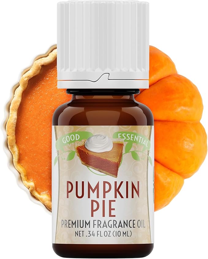 Good Essential Professional Pumpkin Pie Fragrance Oil 10 ml for Halloween, Candles, Soaps, Lotions, Perfume 0.33 fl oz - Pumpkin Scent for Candles & Diffusers GoodEssential