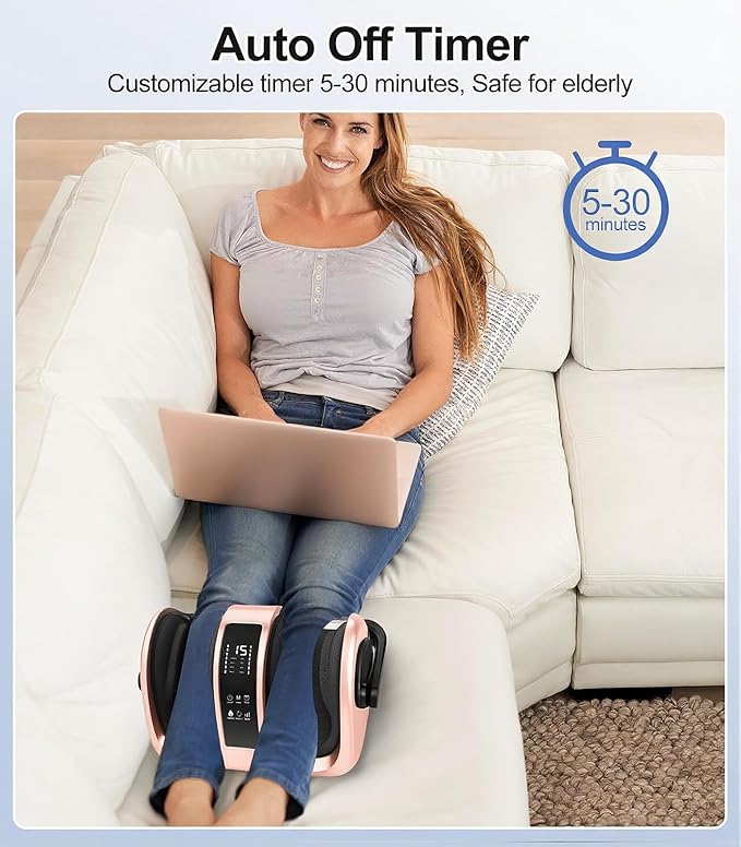 CARESKY® Shiatsu Foot Massager with Heat, Rolling Deep Kneading, Feet Massager Machine for Plantar Fasciitis, Neuropathy Pain, Size up to 14", Multiple Modes