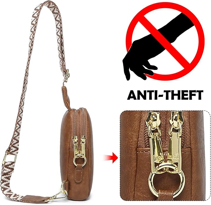 INICAT Small Sling Bag for Women Everyday & Travel Crossbody Bags Lightweight Cross Body Purses Vegan Leather - Bloomnest