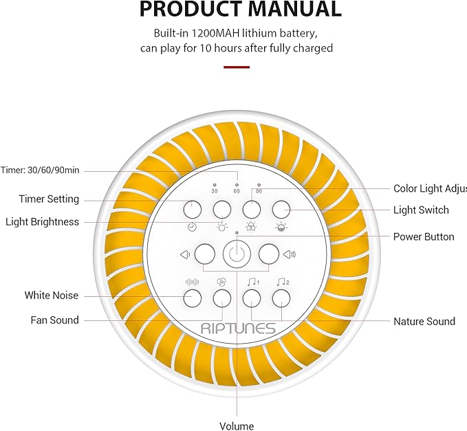 Riptunes White Noise Sound Machine - Bloomnest
