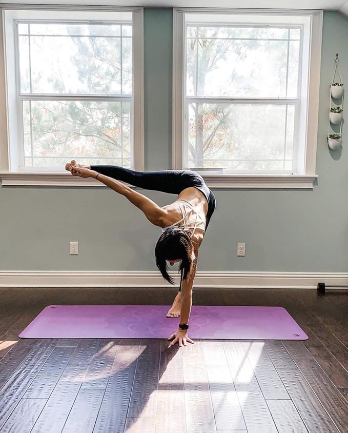 Clever Yoga Liquid Balance Thick Yoga Mat - Pro Exercise Yoga Mat with Non-Slip Surface for Home Gym, Earth-Friendly & Recyclable Pilates and Workout Pad Women & Men, 4.5 mm - Bloomnest