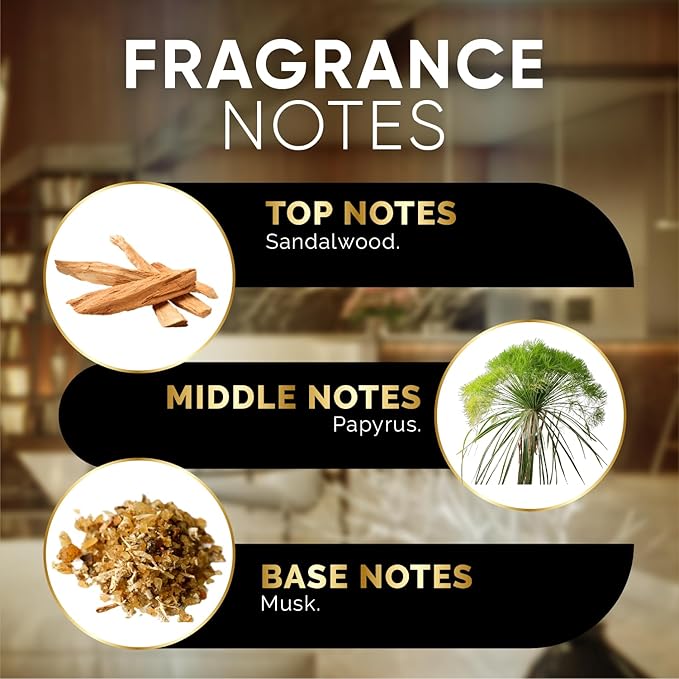 Luxury Hotel Diffuser Oil for Hotels and Homes - Aromatherapy Oils for use with an Essential Oil Diffuser at Home - Fragrance-Scent Diffuser Oil Blend (Santal) 4.05fl oz (120ml) - Bloomnest