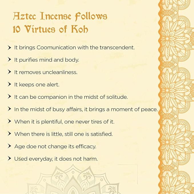 Soul Sticks Aztec Cinnamon Resin Incense Sticks, 90 Hrs Burn Time – 100% Natural, Hand-Rolled & Slow-Burning 6 Pcs| Artisan Blend for Yoga, Meditation, Relaxation, Aromatherapy (Frankincense)