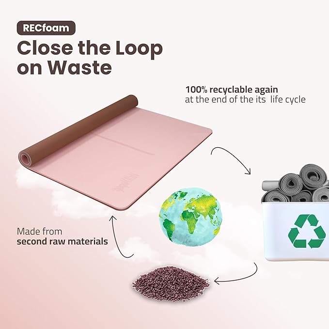 Large Yoga Mat (6'x4') – 1/4" & 1/2" Thick Exercise Mats for Home Workout, Extra Wide Workout Mats for Home Gym, Yoga, Pilates, Stretching, Floor & More