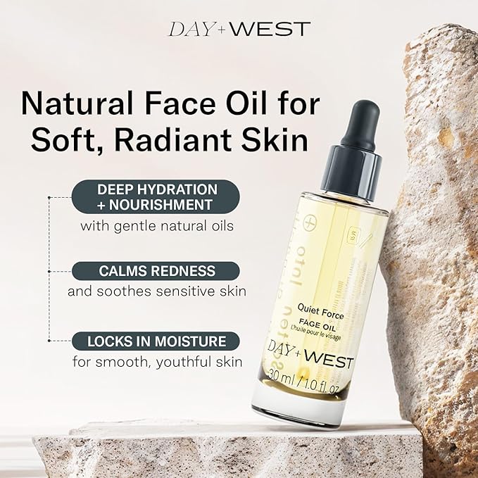 Hydrating Face Oil for Women, 30ml Rosehip and Squalane Oil for Face for Smooth and Sensitive Skin, Moisturizing and Hydrating Vitamin C, Natural Oils, Essential Oils for Skin Care and Gua Sha Use - Bloomnest