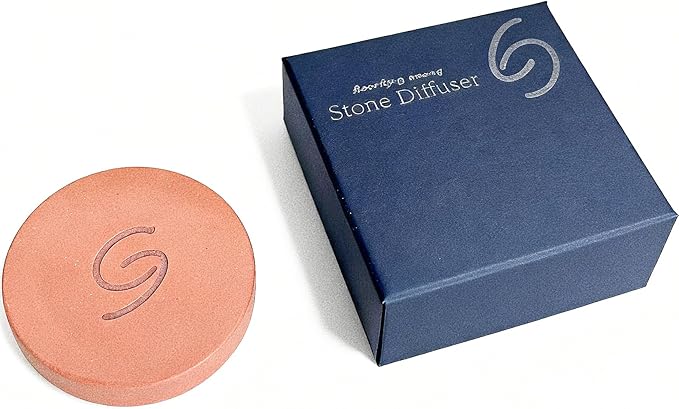 Terracotta Stone Diffuser Handcrafted Natural Ceramic Passive Diffuser for Long Lasting Aromas Perfect for Small Spaces Desks Cars and More, Reusable Portable Thoughtful Gift for Loved Ones - Bloomnest