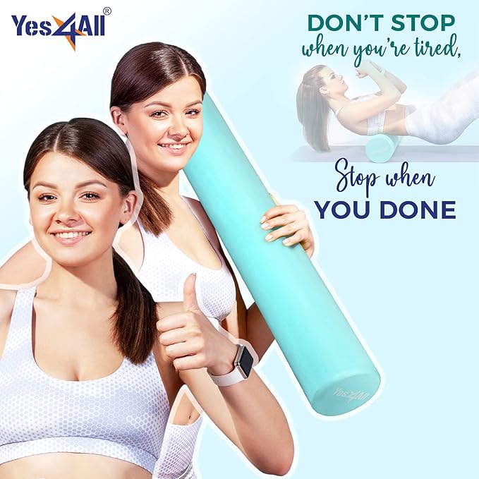 Yes4All EVA Firm Foam Roller for Back - Round Back Roller for Exercise, Yoga & Pilates 12/18/24/36 inch - Bloomnest