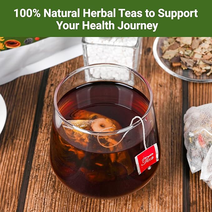 Liver Detox Tea, Chinese Kidney and Liver Cleanse Detox Herbal Tea Support Kidney Healthy Function with 11 Precious Ingredients Formula (15 Bags/1 Pack) - Bloomnest