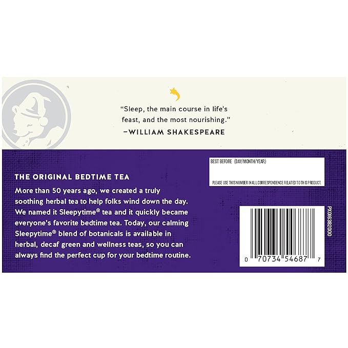 Celestial Seasonings Sleepytime Tea Plus Melatonin, Caffeine Free, Celestial Seasonings Herbal Tea, 18 Bag Box (Pack of 5) - Bloomnest