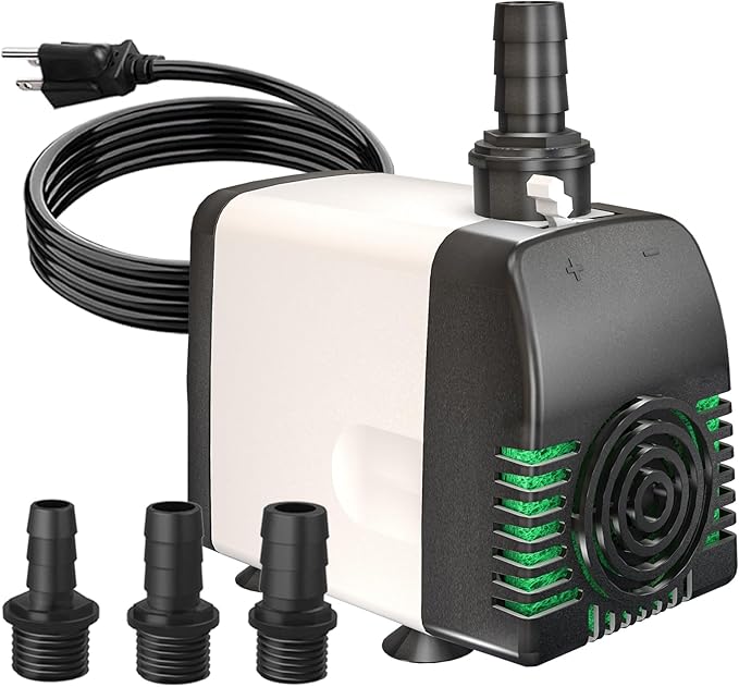 540GPH Submersible Water Pump - AUTO-SHUT-OFF 35W Pond Pumps Ultra-Quiet & Adjustable Flow Rate for Fountains, Hydroponics, Ponds, Aquariums, and More - Bloomnest