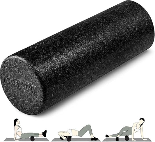 Yes4All High-Density EPP Round Back Roller Foam, Exercise Foam Roller for Yoga, Pilates & Stretching - 12, 18, 24, 36 inch - Bloomnest