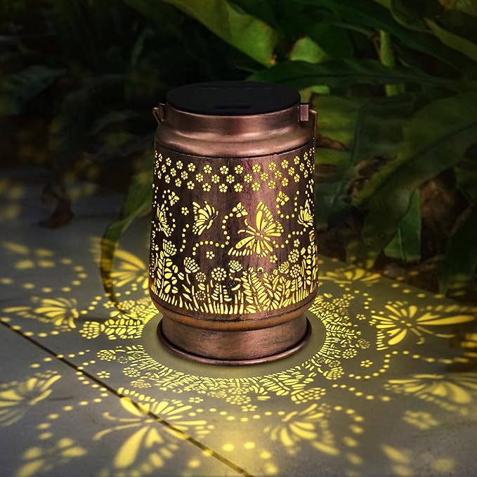 Styleonme Butterfly Lover Solar Light, Mother's Day Lantern Gift for Women Mom Grandma Sister, Hanging Image Butterflys Lanterns, Yard Corridor Garden Decor, Thanksgiving Day, Birthday Gifts - Bloomnest