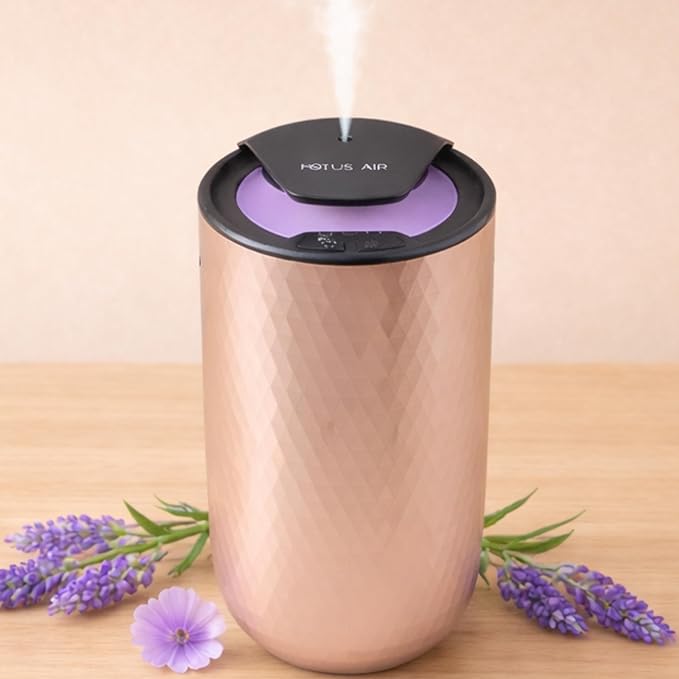 Waterless Essential Oil Diffuser – Portable Cordless Aromatherapy Diffuser for Home, Car & Office – 3 Mist Levels - 4 Timer Modes - 15ml Oil Capacity - USB-C Rechargeable - Bloomnest