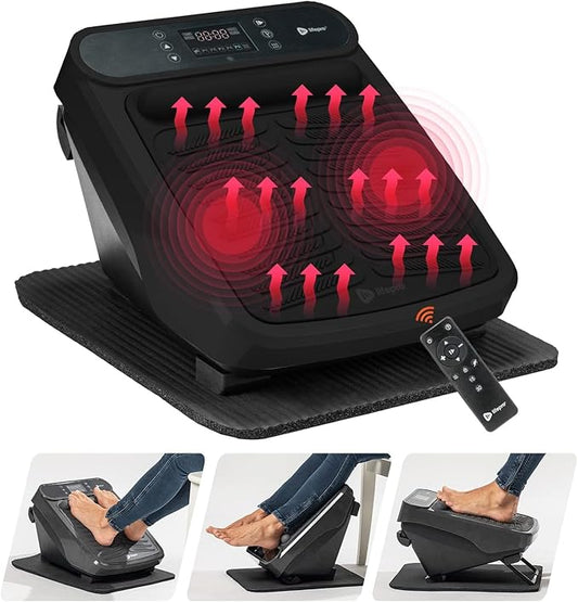 LifePro Foot Massager for Neuropathy - Relaxing Calf and Foot Therapy with Heat Option for Maximum Soothing Relief - Massager for Blood Circulation and Revitalization - Bloomnest