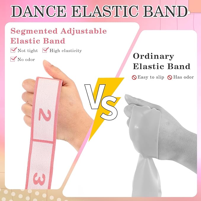 Stretch Strap for Kids Elastic Gymnastics Stretching Ballet Dance Band with 8 Loops Adjustable Exercise Training Resistance Strap for Children Stuff Pilates Latin Yoga Equipment - Bloomnest