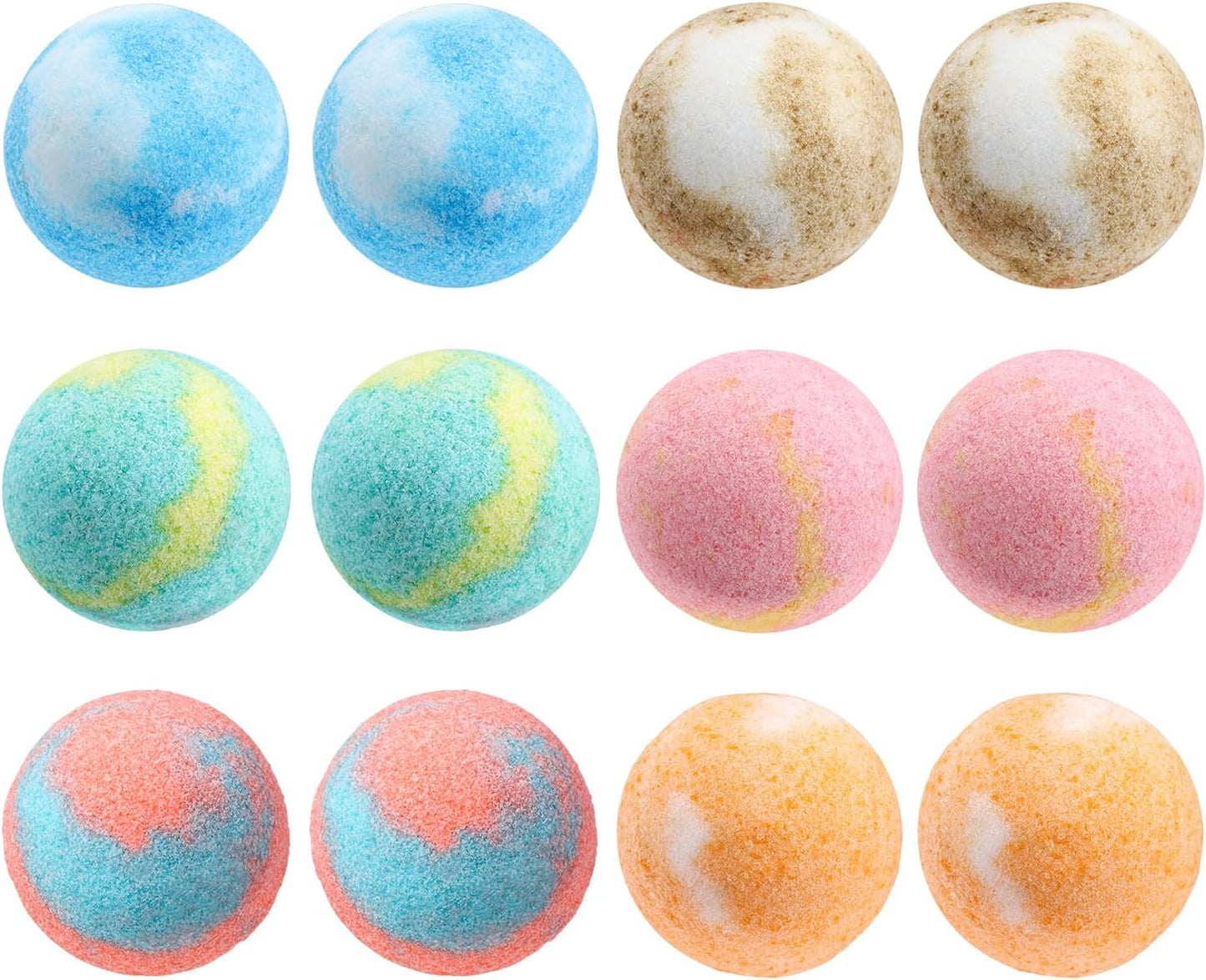 12-Pack Bath Bomb Set for Men & Women, Christmas Aromatherapy Spa Bombs with Essential Oils, Giftable Bath Essentials for Relaxation & Self Care