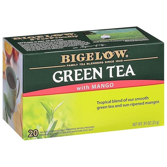 Bigelow Tea Green Tea with Mango, 20 ct - Bloomnest