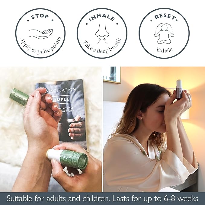 Scentered Sleep & Stress-Relief Aromatherapy Balm Gift Set – Essential Oil Roll On Balms for Relaxation & Rest – Sleep Well & De-Stress – Self-Care Reaxation Gift for Women - Bloomnest
