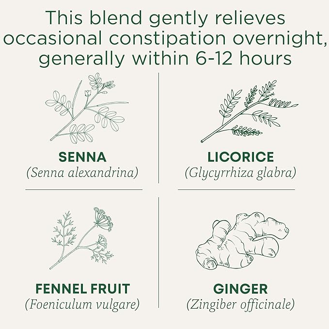 Traditional Medicinals Tea, Organic Smooth Move, Relieves Occasional Constipation, Senna - 48 Tea Bags - Bloomnest