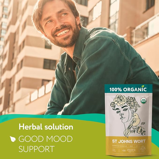Super Value Pack 5 LB - Organic St Johns Wort Herb - Saint Johns Wart Plant - Yerba de San Juan Organica - Hypericum Perforatum - Bloomnest