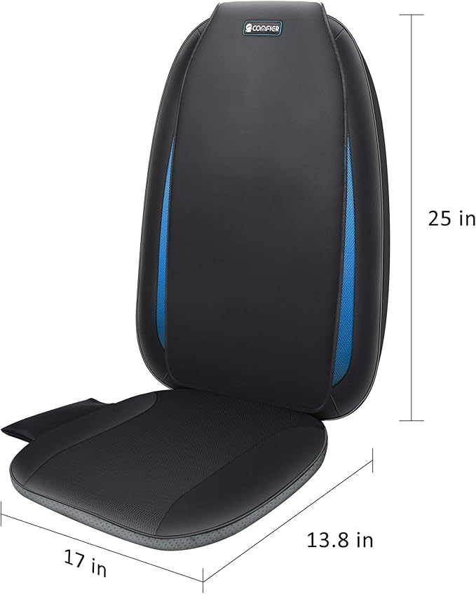 COMFIER Shiatsu Back Massager with Heat, Chair Massage Pad for Back Pain Relief,Massage Seat Cushion for Home or Office Chair Use,Gift for Men,Women - Bloomnest
