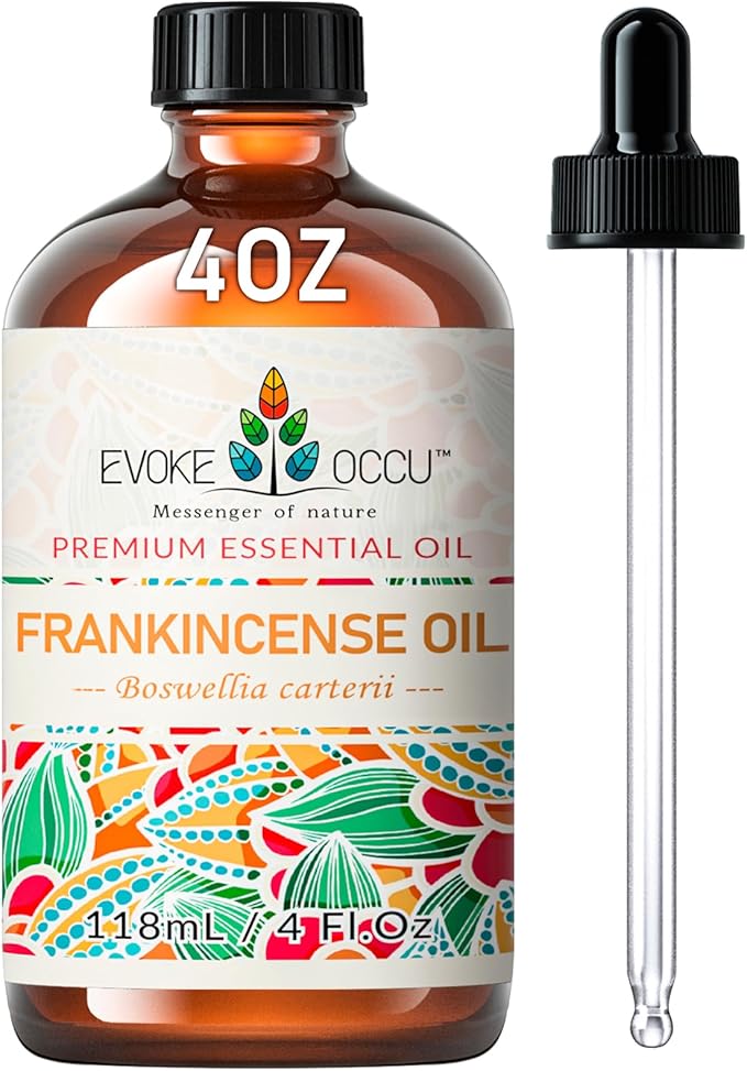 EVOKE OCCU Frankincense Essential Oil for Discomfort Relief, Skin Care, Reduces Redness & Swelling- 4 Fl Oz - Bloomnest