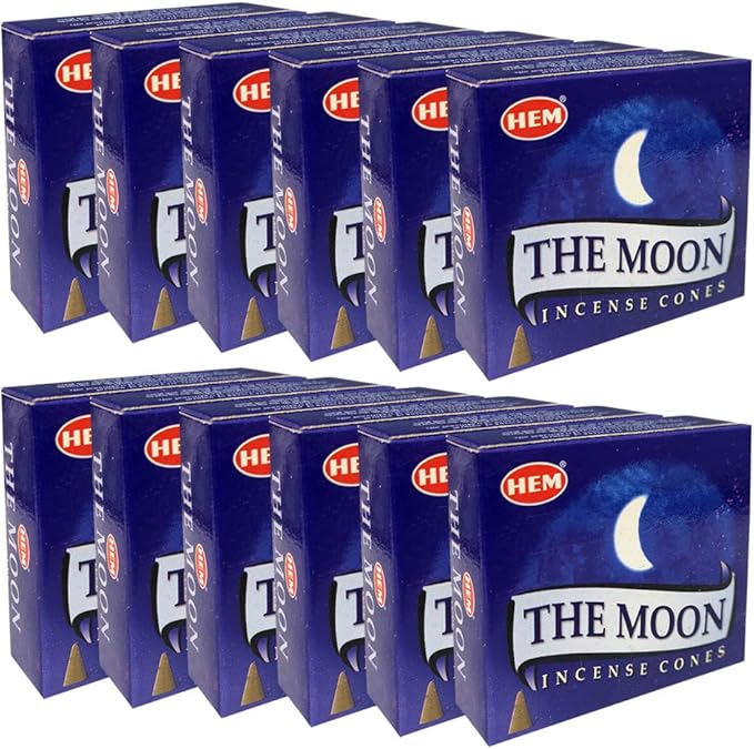 The Moon Incense Cones and Cone Incense Burner Bundle Insence Insense Hem Incense TRUMIRI