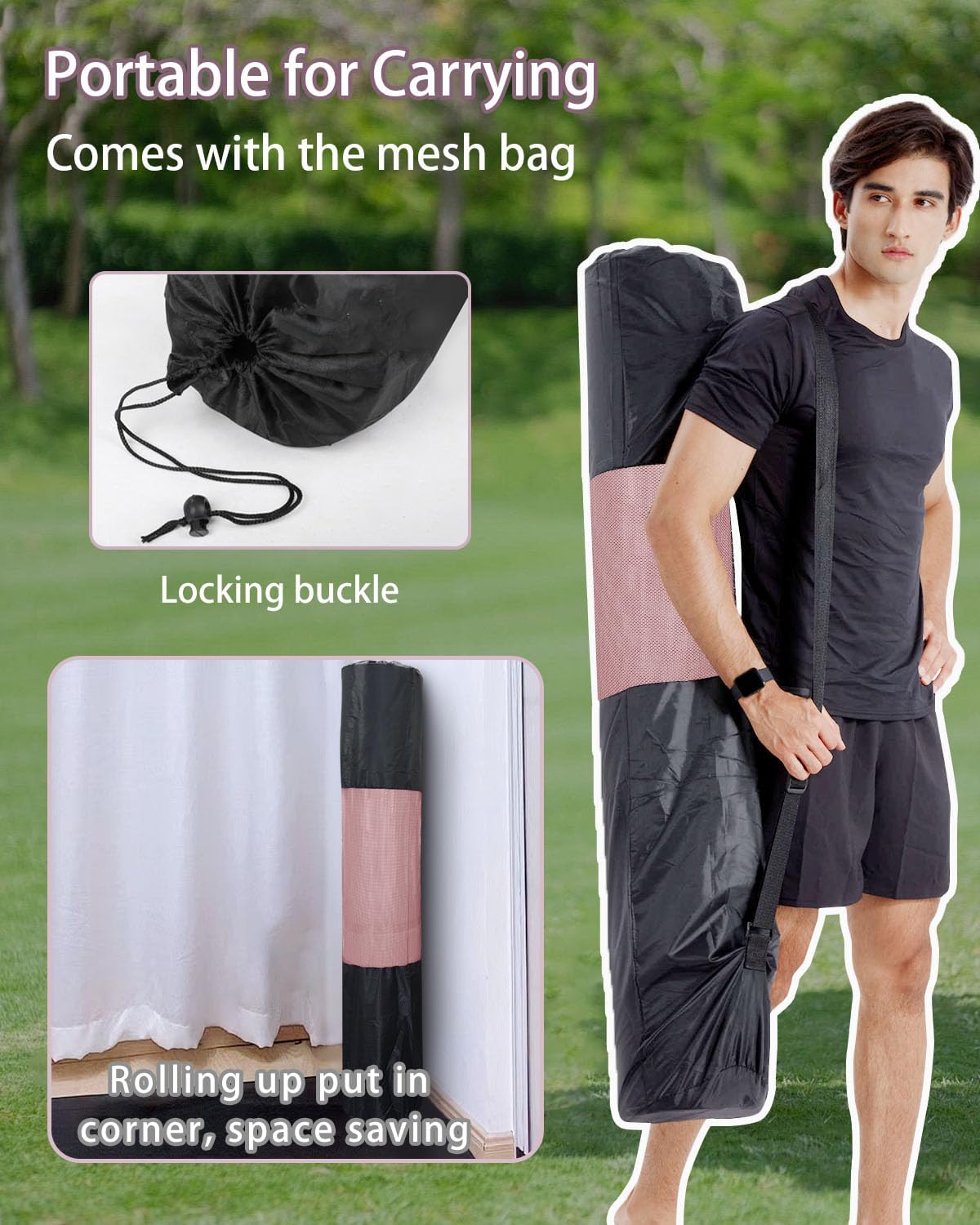 Large Yoga Mat 78"x 51" 20mm/15mm Thick Workout Mats for Home Gym, Extra Wide Workout for Women Men Gym Flooring Exercises