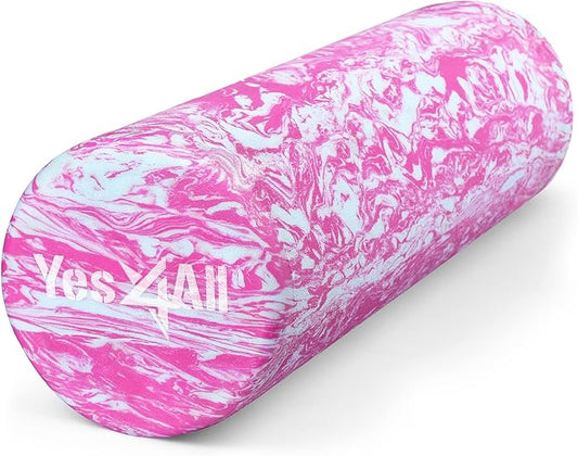 Yes4All EVA Firm Foam Roller for Back - Round Back Roller for Exercise, Yoga & Pilates 12/18/24/36 inch - Bloomnest