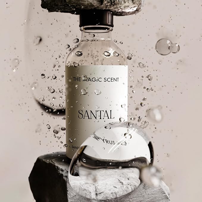 The Magic Scent Santal Fragrance Oil - Diffuser Oil Scent - Santal Aroma Diffuser Oils - Luxury Scents for Home - Sandalwood Oil - 8.5 fl oz, 250 mL TheMagicScent