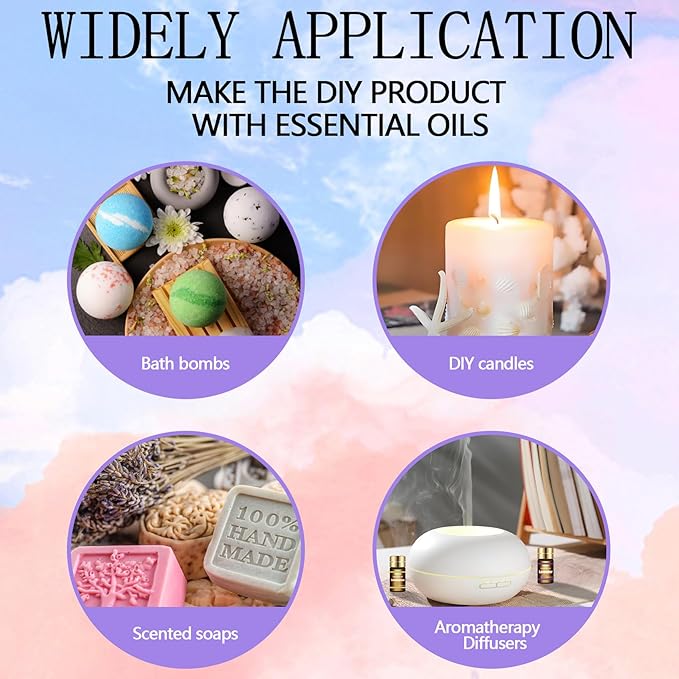Essential Oils Set - Top 15 Scents for Diffuser, Humidifier, Skin Care, Aromatherapy, Massage, Candle & Soap Making - Fragrance Gift Set (5ml) - Bloomnest