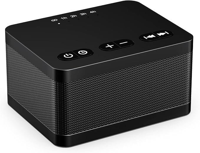 Sound Machine White Noise Machine with 30 Natural Soothing Sounds 36 Levels Volume 5 Timers Memory Function Effectively Blocks Noise Ideal Sleep Machine Brown Noise for Baby Kids Adults Home (Black)