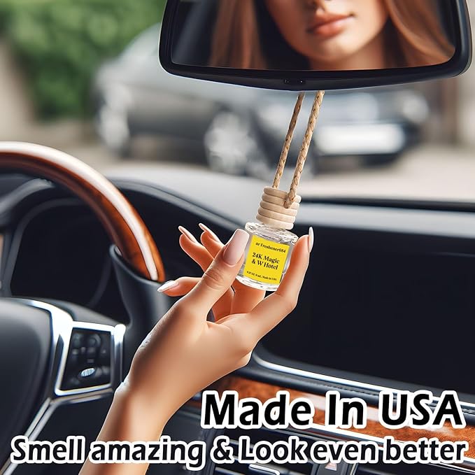 C Classy Car Air Freshener Hanging 2 Pack, Air Fresheners, Hotel Scent Diffuser Oil for Cars, Long-Lasting Fragrance, Cute Car Accessories, C ar Freshener for Women & Men Gift, Made in USA - Bloomnest