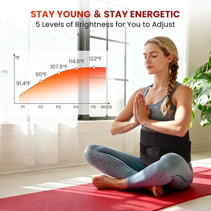 Red Light Therapy Mat for Full Body, Foldable 340 LEDs Near Infrared Light Therapy Pad, 660nm& 850nm 2in1 LEDs Light Blanket, High end Leather, 5 Power Levels UP to 65W, 29.6'x14'' PZJDSR