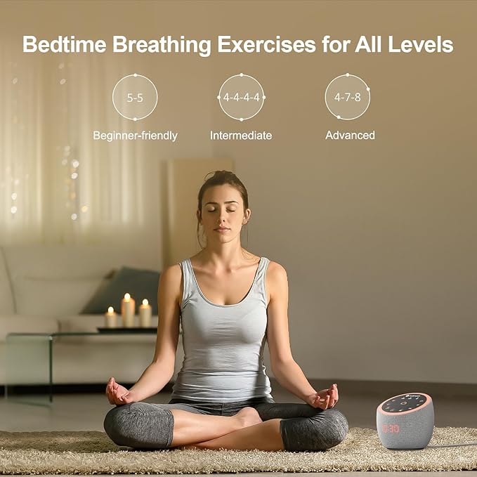 Hotmoon Cocoon Pro 2 Sound Machine 388 Soothing Sounds White Noise Machine for Babies & Adults, Smart Night Light, Sleeping Timer App Control, Brown Noise Pink Noise Block Out Office Yoga, Plug-in - Bloomnest