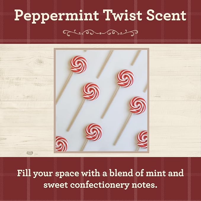 Our Own Candle Company, Peppermint Twist Scented Mason Jar Candle, 100 Hour Burn Time, 13 Ounces - Bloomnest